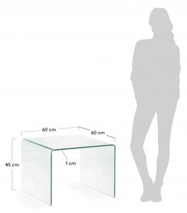 BURANO GLASS príručný stolík