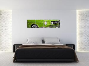Zelené auto - obraz (Obraz 160x40cm)
