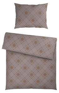 POSTEĽNÁ BIELIZEŇ satén taupe 140/200 cm Ambia Home - Obliečky & plachty
