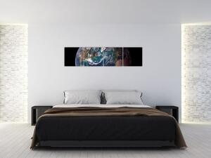 Zemeguľa - obraz (Obraz 160x40cm)