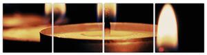 Horiace sviečky - obraz (Obraz 160x40cm)