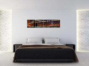 Svetelný most - obraz (Obraz 160x40cm)