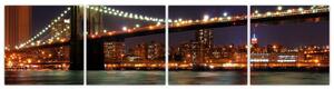 Svetelný most - obraz (Obraz 160x40cm)