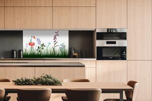 DIMEX | Dibond doska za kuchynskú linku | DBW-10060-182 Lúčny dizajn | 100 x 60 cm