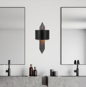 Dizajnová nástenná lampa Daishiro čierna