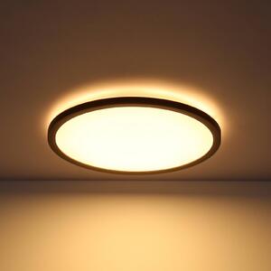 Stropné LED Sapana, čierna, okrúhle, stmievateľné