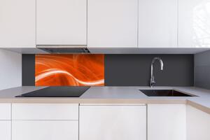 DIMEX | Dibond doska za kuchynskú linku | DBW-08040-037 Oranžový abstrakt| 80 x 40 cm