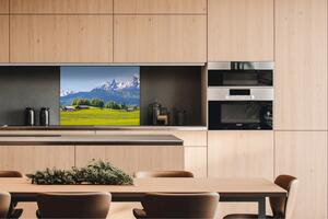 DIMEX | Dibond doska za kuchynskú linku | DBW-08060-135 Alpský pohľad | 80 x 60 cm