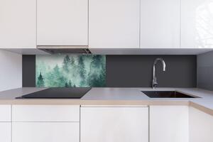 DIMEX | Dibond doska za kuchynskú linku | DBW-08040-140 Hmla v lese| 80 x 40 cm