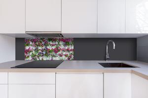 DIMEX | Dibond doska za kuchynskú linku | DBW-08040-176 Kvety v kvetináčoch| 80 x 40 cm