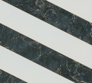A.S. Création | Vliesová tapeta na stenu Michalsky 4 37992-3 | 0,53 x 10,05 m | biela, zlatá, čierna