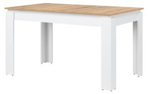 Jedálenský stôl ERNIE ST06 biela/dub evoke