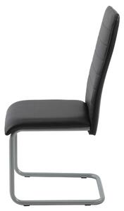 Jedálenská stolička LÝDIA čierna/sivá