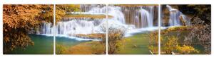 Vodopád - obraz (Obraz 160x40cm)
