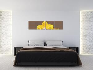 Žltá orchidea - obraz (Obraz 160x40cm)