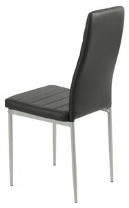 Jedálenská stolička FADILA čierna/sivá