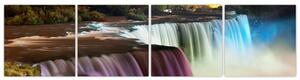 Abstraktné vodopády - obraz (Obraz 160x40cm)
