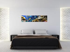 Podmorský svet - obraz (Obraz 160x40cm)