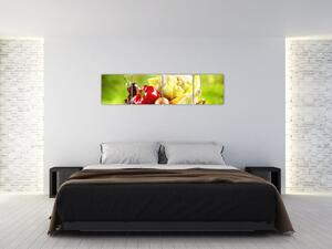 Kôš so zeleninou - obraz (Obraz 160x40cm)