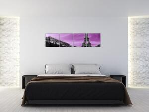 Abstraktný obraz Eiffelovej veže (Obraz 160x40cm)