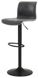 Barová stolička BRIGITA antik sivá/čierna