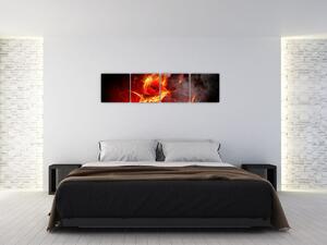 Obraz abstraktného ohňa (Obraz 160x40cm)