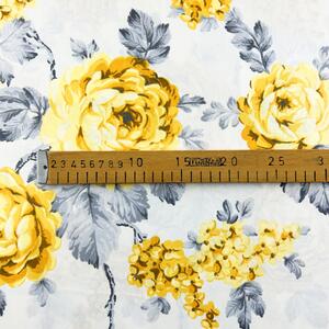 Ervi bavlna š.240 cm - kvety-na-bilem-11623-05, metráž