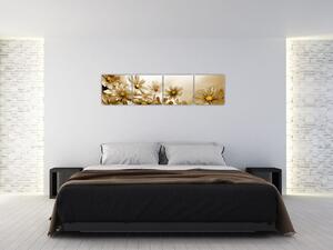 Obraz sedmokrások na stenu - obraz (Obraz 160x40cm)