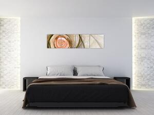 Abstraktný ruže - obraz (Obraz 160x40cm)