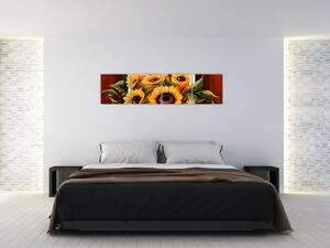 Obraz kvetín na stenu (Obraz 160x40cm)