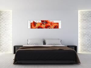 Obraz vlčích makov (Obraz 160x40cm)