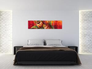 Obraz tulipánov na stenu (Obraz 160x40cm)