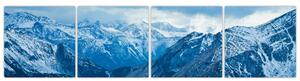 Panoráma hôr v zime - obraz (Obraz 160x40cm)