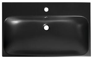 Sapho TORIDI keramické umývadlo 76x46, 5cm, čierna mat