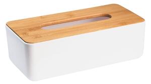 Aqualine, SNOW box na papierové vreckovky, biela/bambus, 3763