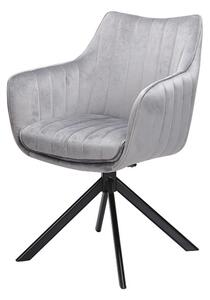 Jedálenská stolička OZOLAO sivá/čierna