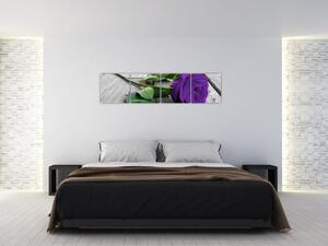 Obrazy kvetov - ruža (Obraz 160x40cm)