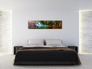 Obraz - panoráma vodopádov (Obraz 160x40cm)