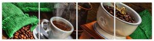 Obraz kávového zátišie (Obraz 160x40cm)