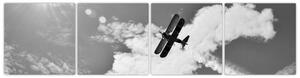 Obraz letiaceho lietadla (Obraz 160x40cm)