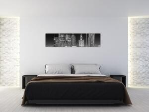 Nočné New York, obrazy (Obraz 160x40cm)
