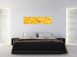Plátky pomarančov - obraz (Obraz 160x40cm)