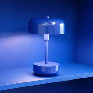 Dyberg Larsen Haipot LED stolná lampa nabíjateľná na batérie modrá