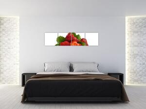 Jahody, obraz (Obraz 160x40cm)