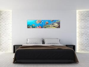 Podmorský svet, obraz (Obraz 160x40cm)