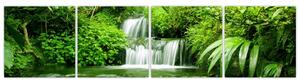 Vodopád v prírode, obraz (Obraz 160x40cm)