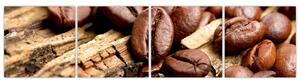 Kávové zrná, obrazy (Obraz 160x40cm)