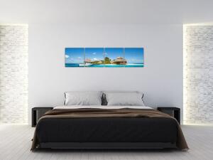 Obraz exotického ostrova (Obraz 160x40cm)