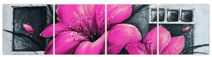 Obraz ružové kvety (Obraz 160x40cm)