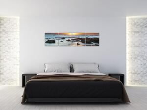 Západ slnka pri mori, obraz (Obraz 160x40cm)